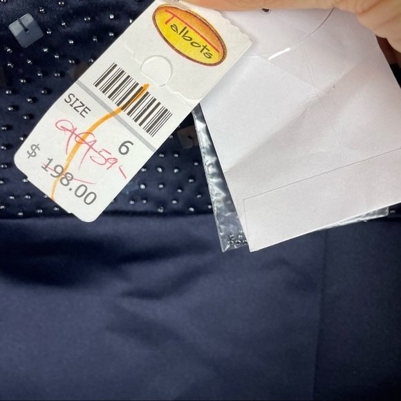 Talbots v neck beaded night dress fit and flare 6 NWT - Picture 8 of 8